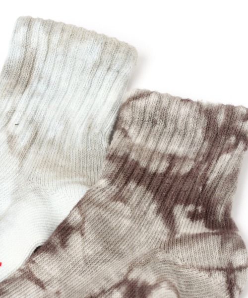 Healthknit（ヘルスニット）の「【Healthknit(ヘルスニット)】タイダイ3Pリブソックス（ソックス/靴下・メンズ・ブラウン・FREE）」の7枚目の写真