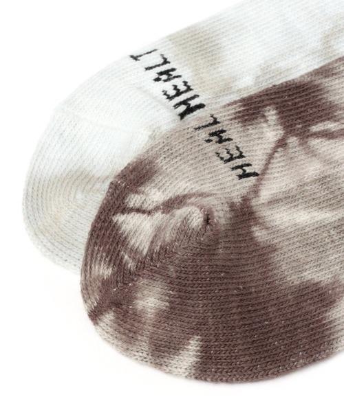 Healthknit（ヘルスニット）の「【Healthknit(ヘルスニット)】タイダイ3Pリブソックス（ソックス/靴下・メンズ・ブラウン・FREE）」の4枚目の写真