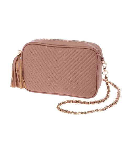 DURAS（デュラス）の「キルティングデザインショルダーバッグ（ショルダーバッグ・レディース・ブラック/ベージュ/マスタード/ベージュ系その他・FREE）」の4枚目の写真