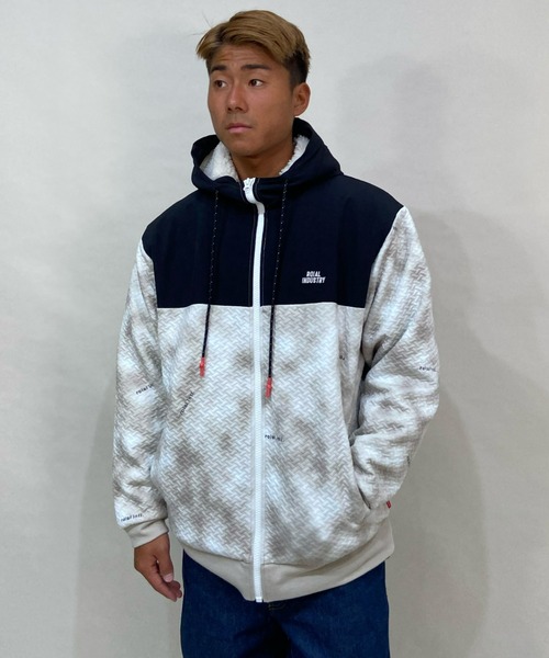 roial（ロイアル）の「ROIAL/ロイアル キルティング ボアジャケット/セットアップ対応 R103MOW01（その他アウター・メンズ・グレー/ベージュ/ブラック・L/XL/M）」の3枚目の写真