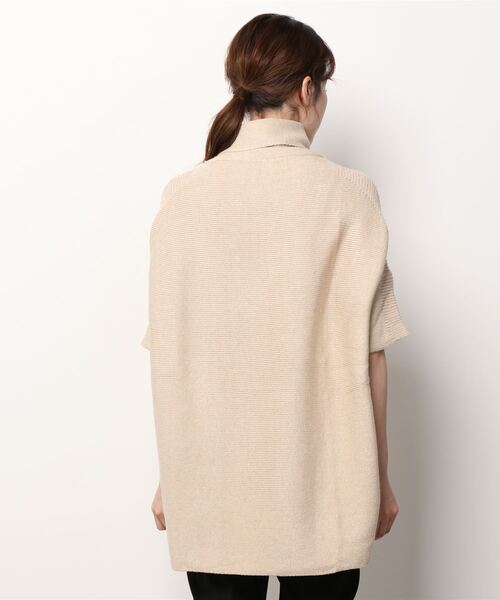 MAISON BREEZE（メゾンブリーズ）の「【MAISON BREEZE】オーバーハイネックサイドリブニット SCCHE31（ニット/セーター・レディース・グレー/ベージュ・FREE）」の6枚目の写真