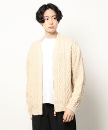 UNFIL | 【unfil】ケーブルニット ジップアップカーディガン MEN(カーディガン/ボレロ)
