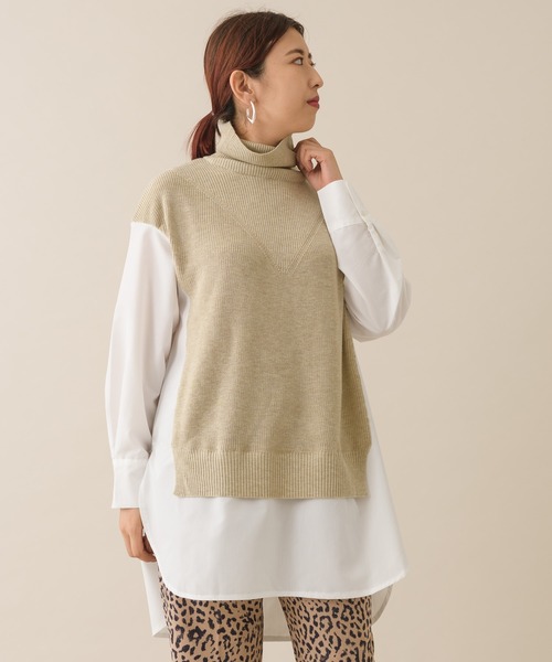 KATHARINE ROSS(キャサリンロス)の「【KATHARINE ROSS】シャツドッキングニットチュニック(チュニック・レディース・グレー/ブラック/ベージュ・MEDIUM)」の20枚目の写真