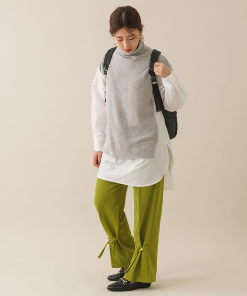 KATHARINE ROSS(キャサリンロス)の「【KATHARINE ROSS】シャツドッキングニットチュニック(チュニック・レディース・グレー/ブラック/ベージュ・MEDIUM)」の11枚目の写真