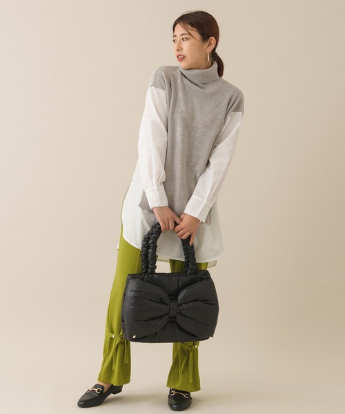 KATHARINE ROSS(キャサリンロス)の「【KATHARINE ROSS】シャツドッキングニットチュニック(チュニック・レディース・グレー/ブラック/ベージュ・MEDIUM)」の12枚目の写真