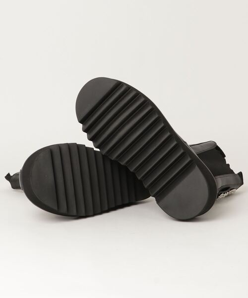 タグ付未使用TOGA VIRILIS バックルブーツ41　26cm 黒×シルバー タグ付未使用TOGA VIRILIS バックルブーツ41 26cm 黒×シルバー