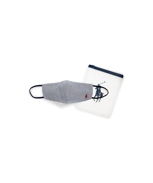 POLO RALPH LAUREN（ポロ ラルフ ローレン）の「（ZOZO CHAMPIONSHIP 限定別注商品）コットン マスク（マスク・メンズ・ネイビー系1・MEDIUM）」の4枚目の写真