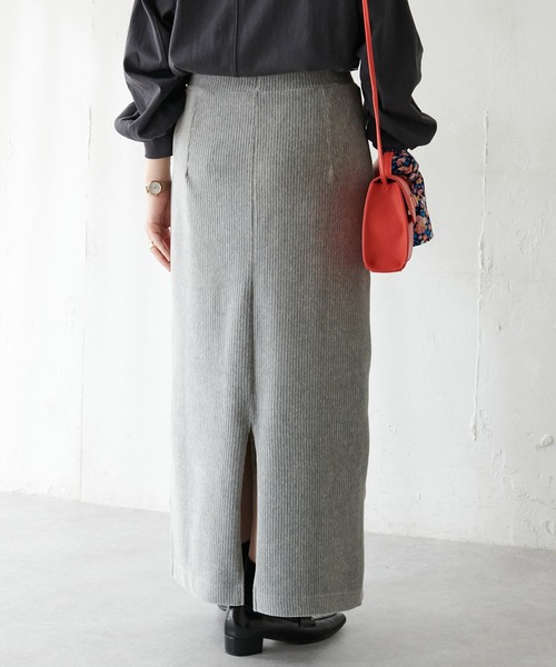 DISCOAT（ディスコート）の「カットコールナロースカート（スカート・レディース・ダークグリーン/ブラウン/グレー/マスタード/ホワイト系その他・MEDIUM/LARGE）」の7枚目の写真