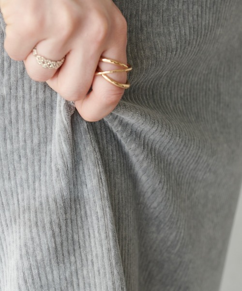 DISCOAT（ディスコート）の「カットコールナロースカート（スカート・レディース・ダークグリーン/ブラウン/グレー/マスタード/ホワイト系その他・MEDIUM/LARGE）」の13枚目の写真