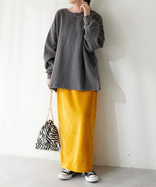 DISCOAT（ディスコート）の「カットコールナロースカート（スカート・レディース・ダークグリーン/ブラウン/グレー/マスタード/ホワイト系その他・MEDIUM/LARGE）」の20枚目の写真