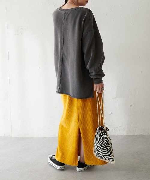 DISCOAT（ディスコート）の「カットコールナロースカート（スカート・レディース・ダークグリーン/ブラウン/グレー/マスタード/ホワイト系その他・MEDIUM/LARGE）」の15枚目の写真