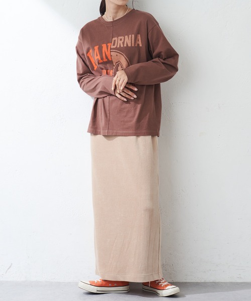 DISCOAT（ディスコート）の「カットコールナロースカート（スカート・レディース・ダークグリーン/ブラウン/グレー/マスタード/ホワイト系その他・MEDIUM/LARGE）」の11枚目の写真