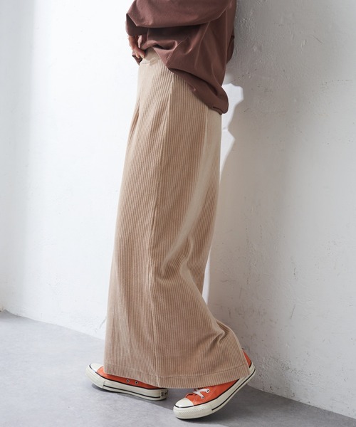 DISCOAT（ディスコート）の「カットコールナロースカート（スカート・レディース・ダークグリーン/ブラウン/グレー/マスタード/ホワイト系その他・MEDIUM/LARGE）」の21枚目の写真