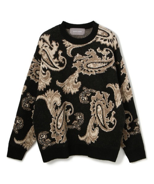 A4A（エーフォーエー）の「A4A/エーフォーエー/ペイズリーニット（ニット/セーター・レディース・ベージュ/ブラック・FREE）」の13枚目の写真