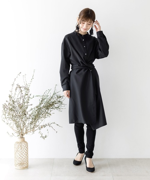 iS ScoLar（イズスカラー）の「花刺繍布帛3WAYワンピース