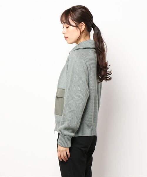 SIPULI（シプリ）の「Traceable Organic Cotton ダブルフェイスブルゾン（ブルゾン・レディース・ライトグリーン/ベージュ・3/2）」の11枚目の写真