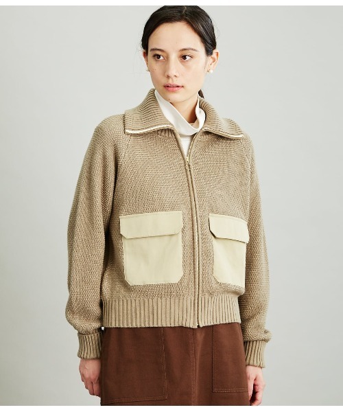 SIPULI（シプリ）の「Traceable Organic Cotton ダブルフェイスブルゾン（ブルゾン・レディース・ライトグリーン/ベージュ・3/2）」の5枚目の写真