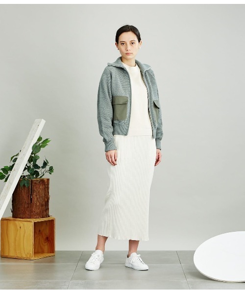 SIPULI（シプリ）の「Traceable Organic Cotton ダブルフェイスブルゾン（ブルゾン・レディース・ライトグリーン/ベージュ・3/2）」の10枚目の写真