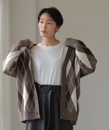 AMERICAN HOLIC | アーガイルニットカーディガン(カーディガン/ボレロ)