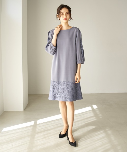 レース切替ドレス ワンピース Yecca Vecca イェッカヴェッカ のファッション通販 Zozotown