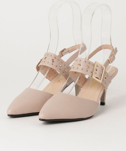 LibertyDoll（リバティードール）の「Liberty Doll / スリングバックピンヒールスタッズミュールパンプス (1164)（パンプス・レディース・ブラック/ベージュ/ワイン/アイボリー/シルバー・LL/S/M/L/SS/3L）」の12枚目の写真