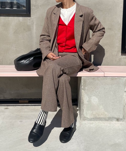 rectangle by ryon（レクタングルバイリョン）の「【rectangle by ryon】テーラードジャケット（テーラードジャケット・レディース・ブラック/ブラウン・FREE）」の16枚目の写真