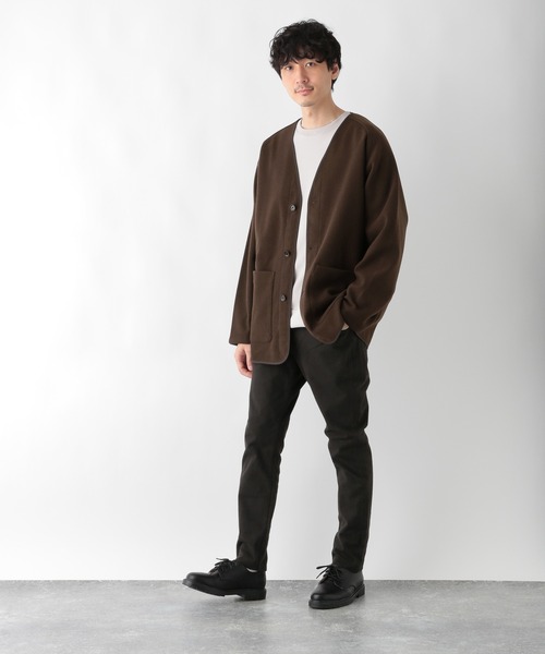 GLOBAL WORK（グローバルワーク）の「ウーリーテック　カーディガン/236211（カーディガン/ボレロ・メンズ・チャコールグレー/ダークブラウン・MEDIUM/LARGE）」の16枚目の写真