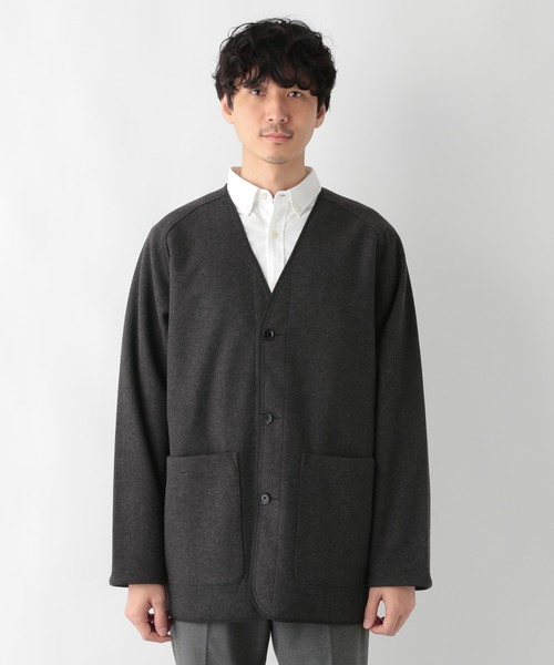 GLOBAL WORK（グローバルワーク）の「ウーリーテック　カーディガン/236211（カーディガン/ボレロ・メンズ・チャコールグレー/ダークブラウン・MEDIUM/LARGE）」の19枚目の写真