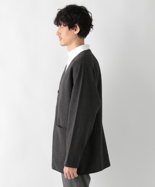 GLOBAL WORK（グローバルワーク）の「ウーリーテック　カーディガン/236211（カーディガン/ボレロ・メンズ・チャコールグレー/ダークブラウン・MEDIUM/LARGE）」の14枚目の写真