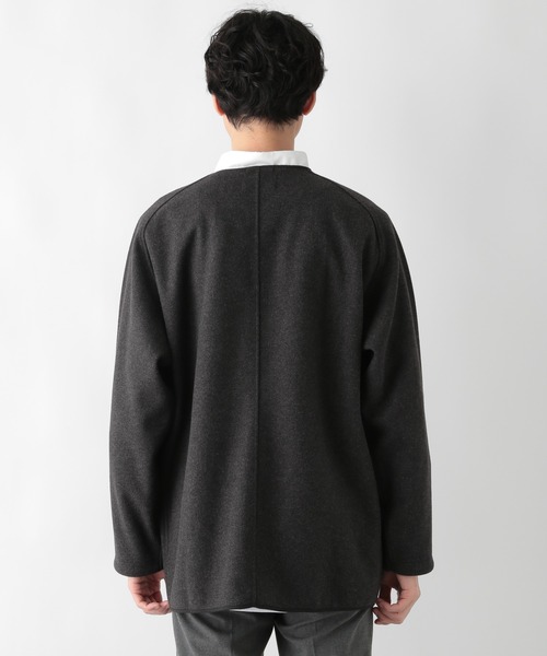 GLOBAL WORK（グローバルワーク）の「ウーリーテック　カーディガン/236211（カーディガン/ボレロ・メンズ・チャコールグレー/ダークブラウン・MEDIUM/LARGE）」の11枚目の写真
