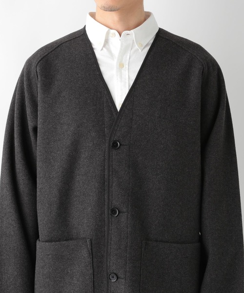 GLOBAL WORK（グローバルワーク）の「ウーリーテック　カーディガン/236211（カーディガン/ボレロ・メンズ・チャコールグレー/ダークブラウン・MEDIUM/LARGE）」の8枚目の写真