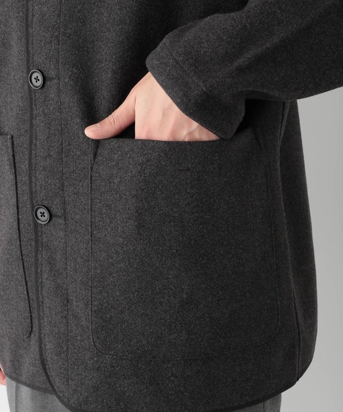 GLOBAL WORK（グローバルワーク）の「ウーリーテック　カーディガン/236211（カーディガン/ボレロ・メンズ・チャコールグレー/ダークブラウン・MEDIUM/LARGE）」の22枚目の写真