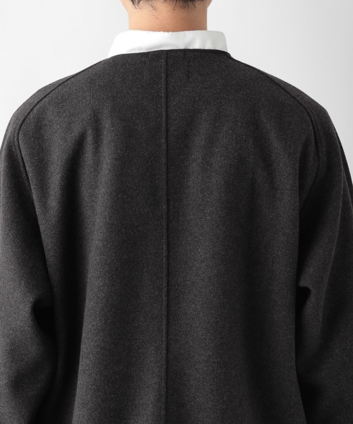 GLOBAL WORK（グローバルワーク）の「ウーリーテック　カーディガン/236211（カーディガン/ボレロ・メンズ・チャコールグレー/ダークブラウン・MEDIUM/LARGE）」の9枚目の写真