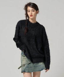 TINA：JOJUN（ティーナジョジュン）の「ユニセックス オーバーシャギーニット TINA：JOJUN（ニット/セーター）」