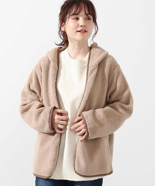 DRESKIP(ドレスキップ)の「◆【撥水】長袖ボアライナー付きマウンテンパーカー(ブルゾン・レディース・ブラック/カーキ/サンドベージュ・02/03/04)」の18枚目の写真