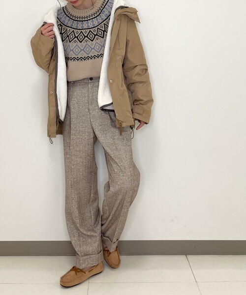 DRESKIP(ドレスキップ)の「◆【撥水】長袖ボアライナー付きマウンテンパーカー(ブルゾン・レディース・ブラック/カーキ/サンドベージュ・02/03/04)」の12枚目の写真