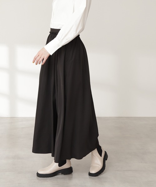 N.(N. Natural Beauty Basic)(エヌエヌナチュラルビューティーベーシック)の「◆ボリュームファイユスカート(スカート・レディース・ブラック/オフホワイト/イエロー・MEDIUM)」の15枚目の写真