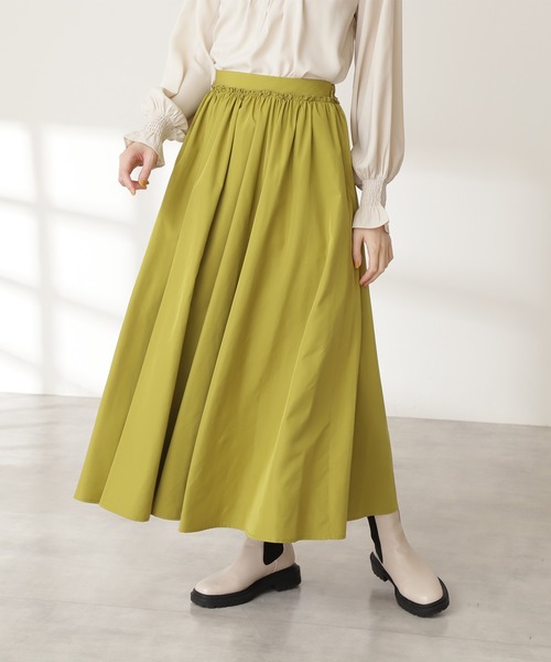 N.(N. Natural Beauty Basic)(エヌエヌナチュラルビューティーベーシック)の「◆ボリュームファイユスカート(スカート・レディース・ブラック/オフホワイト/イエロー・MEDIUM)」の11枚目の写真