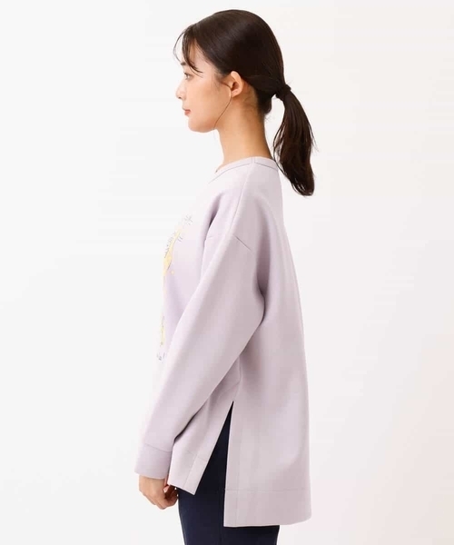 MK MICHEL KLEIN(エムケーミッシェルクラン)の「サイドスリット ダンボールプルオーバー/Marina Vandel×MICHEL KLEIN(Tシャツ/カットソー・レディース・ベージュ/ライトパープル・38)」の6枚目の写真