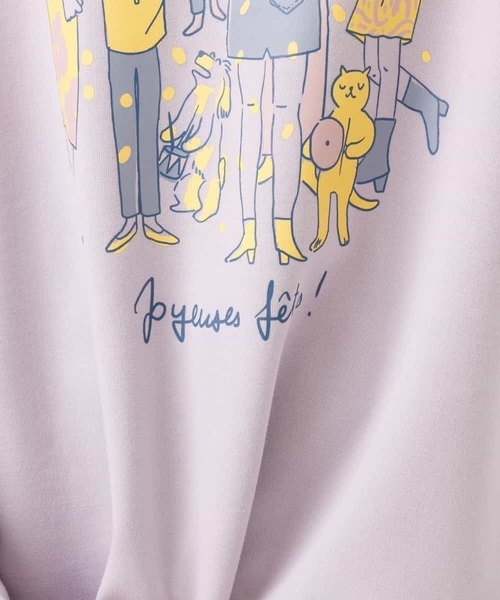 MK MICHEL KLEIN(エムケーミッシェルクラン)の「サイドスリット ダンボールプルオーバー/Marina Vandel×MICHEL KLEIN(Tシャツ/カットソー・レディース・ベージュ/ライトパープル・38)」の9枚目の写真