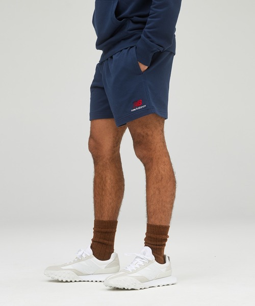 NEW BALANCE（ニューバランス）の「NB Essentials uni-ssentials スウェットショーツ（その他パンツ・メンズ・ホワイト/ネイビー/ブラック/グリーン系その他・01/02/04/03/05/00）」の4枚目の写真