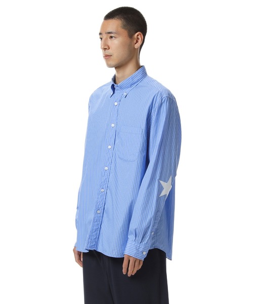 SOPHNET.（ソフネット）の「STAR ELBOW PATCHED BIG B.D SHIRT（シャツ/ブラウス・メンズ・ネイビー/ホワイト・X-LARGE/LARGE/MEDIUM/SMALL）」の16枚目の写真