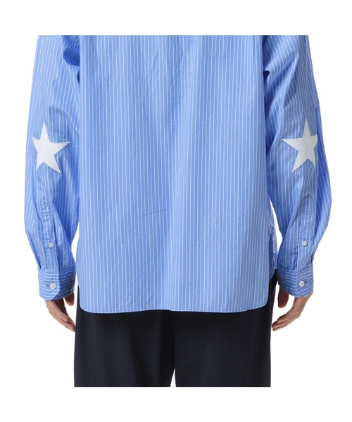 SOPHNET.（ソフネット）の「STAR ELBOW PATCHED BIG B.D SHIRT（シャツ/ブラウス・メンズ・ネイビー/ホワイト・X-LARGE/LARGE/MEDIUM/SMALL）」の8枚目の写真