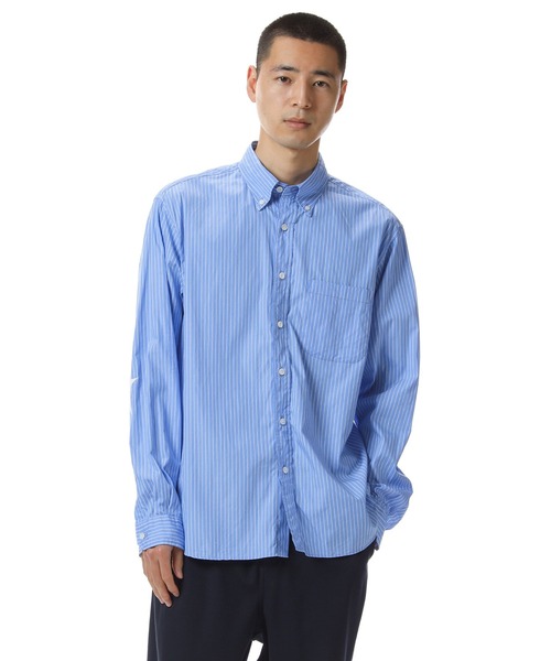 SOPHNET.（ソフネット）の「STAR ELBOW PATCHED BIG B.D SHIRT（シャツ/ブラウス・メンズ・ネイビー/ホワイト・X-LARGE/LARGE/MEDIUM/SMALL）」の12枚目の写真