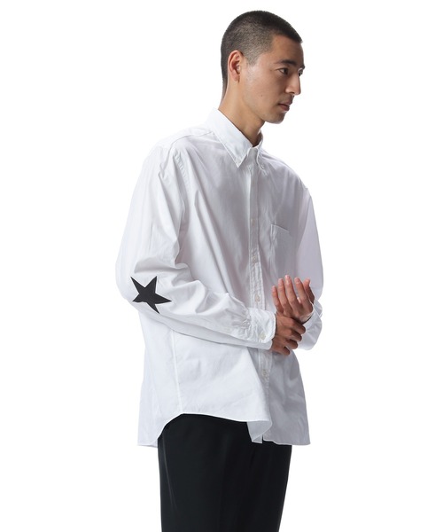 SOPHNET.（ソフネット）の「STAR ELBOW PATCHED BIG B.D SHIRT（シャツ/ブラウス・メンズ・ネイビー/ホワイト・X-LARGE/LARGE/MEDIUM/SMALL）」の17枚目の写真