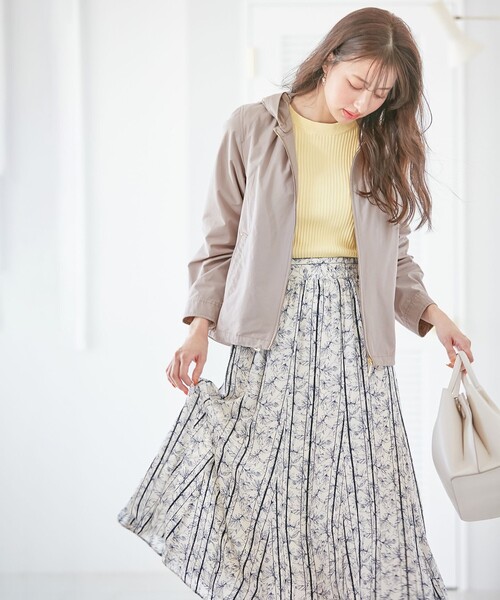ANY SIS(エニィスィス)の「【撥水加工】2WAYレディ ブルゾン(ブルゾン・レディース・ライトグレー系/ベージュ系/アイボリー系/ネイビー系・1/2/3)」の5枚目の写真