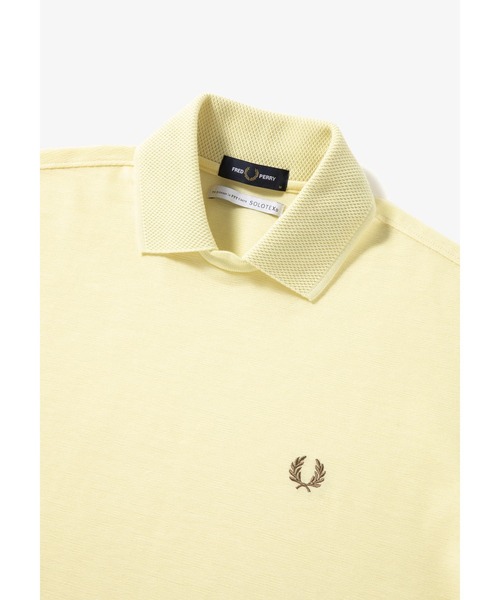 FRED PERRY イエロー ポロシャツ レア柄 FRED PERRY】フレッドペリー ポロシャツ 希少 イエロー L 美品