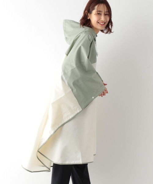 GLOBAL WORK（グローバルワーク）の「撥水レインポンチョ/236661（ポンチョ・レディース・ベージュ/グレー/グリーン・FREE）」の3枚目の写真