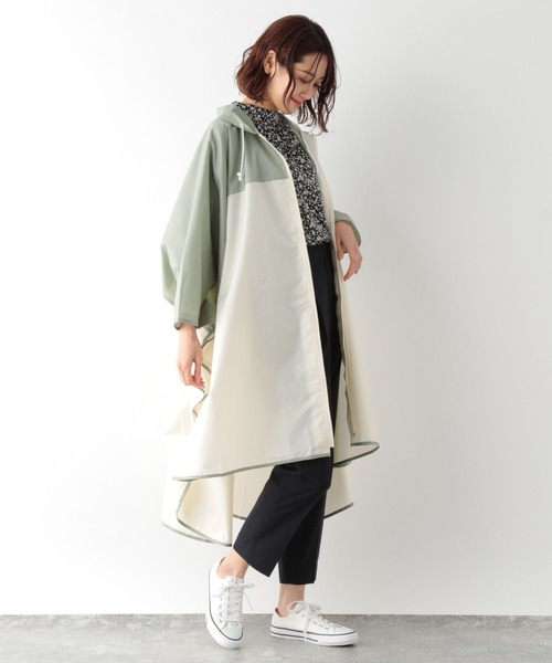 GLOBAL WORK（グローバルワーク）の「撥水レインポンチョ/236661（ポンチョ・レディース・ベージュ/グレー/グリーン・FREE）」の21枚目の写真