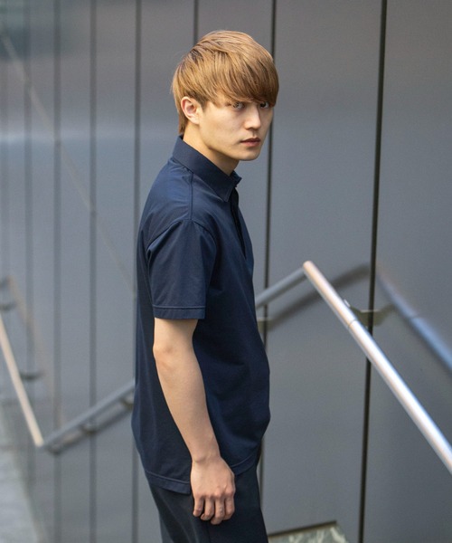 ゴルフ 【#NEW COMFORT】VIBTEXフランス綾ストレッチ半袖ポロシャツ ニューコンフォート ポロシャツ ゴルフウェア スポーツウェア